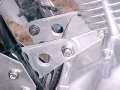 billet aluminum front engine brackets with titanium fasteners